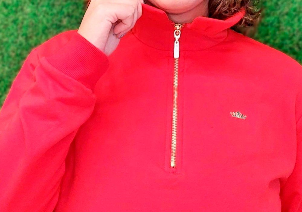 SUDADERA CON MEDIA CREMALLERA - Imagen 2