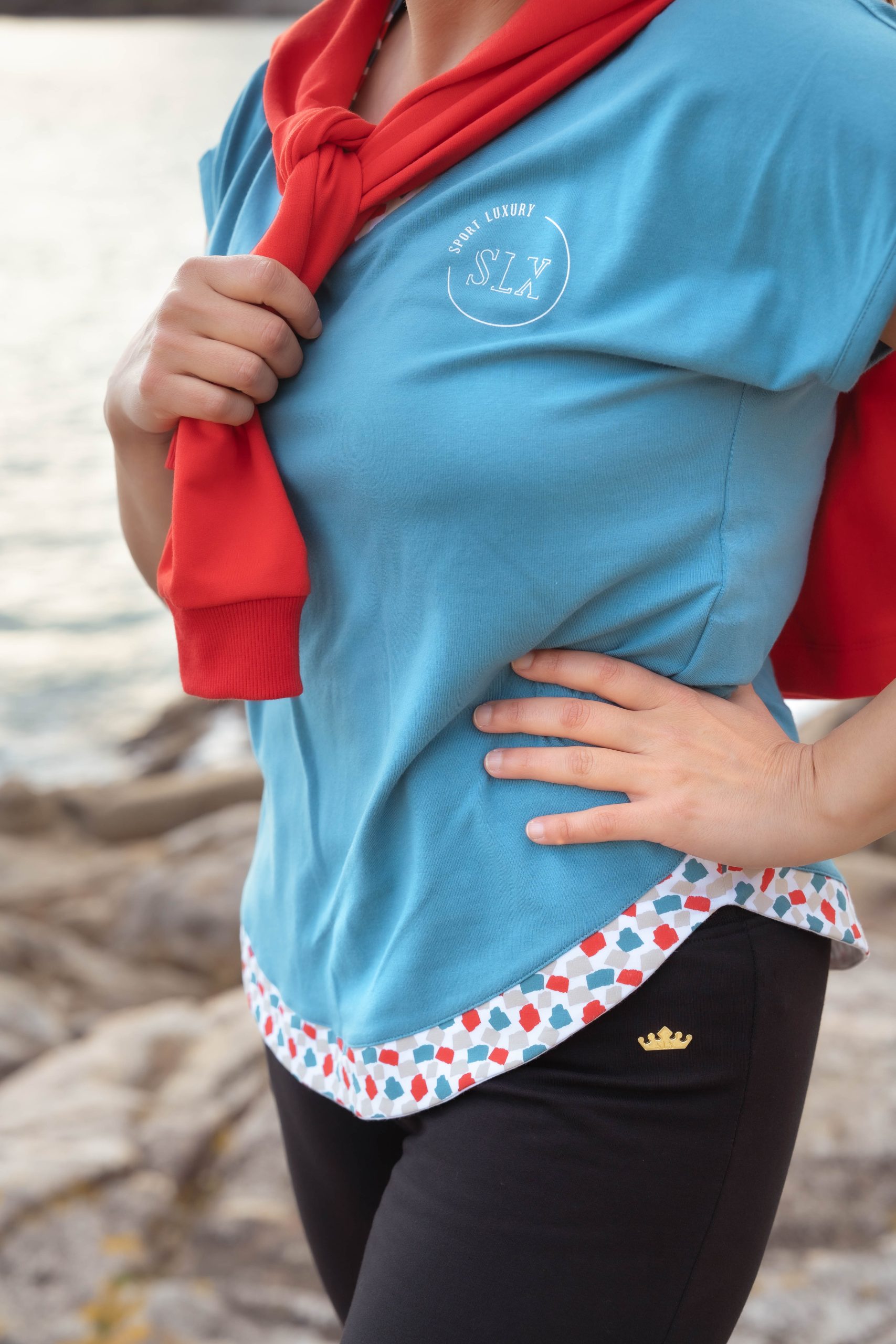 CAMISETA CINTURA DE PINTAS COLORES