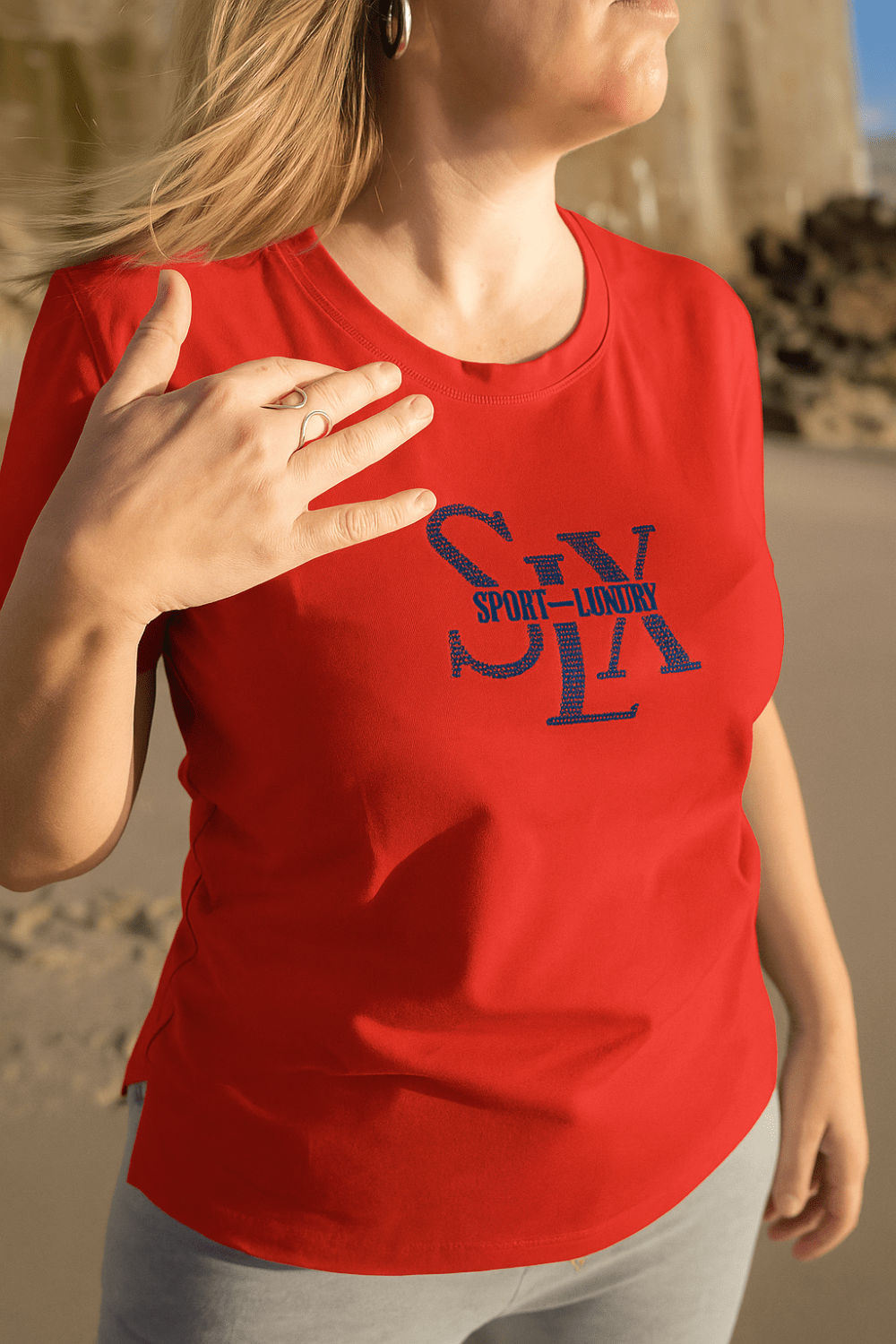 CAMISETA CLÁSICA SLX - BRILLO MARINO