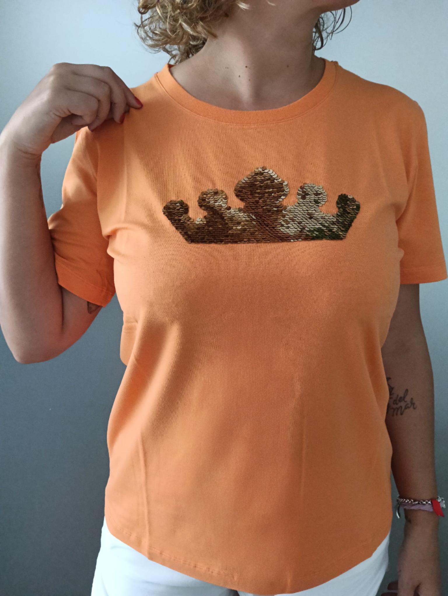 CAMISETA VERANO CORONA LENTEJUELAS REVERSIBLE - Imagen 8