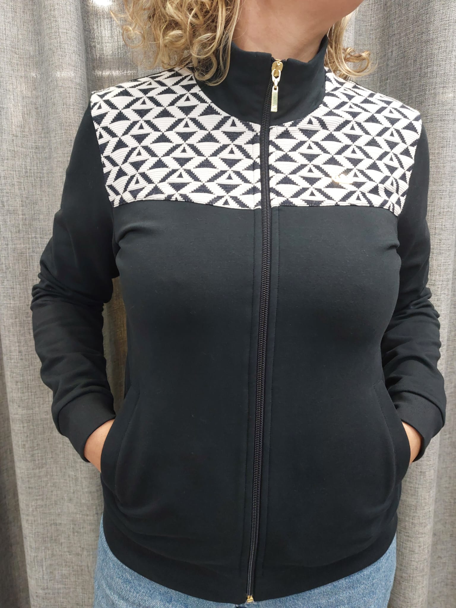 CHAQUETA DE INVIERNO JAQUARD AZTECA RECTO