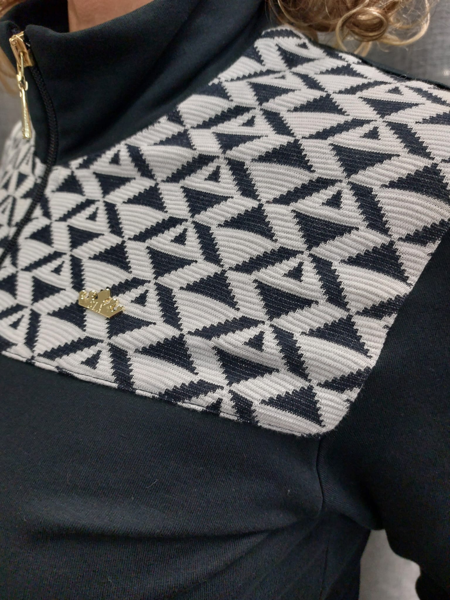CHAQUETA DE INVIERNO JAQUARD AZTECA RECTO - Imagen 2