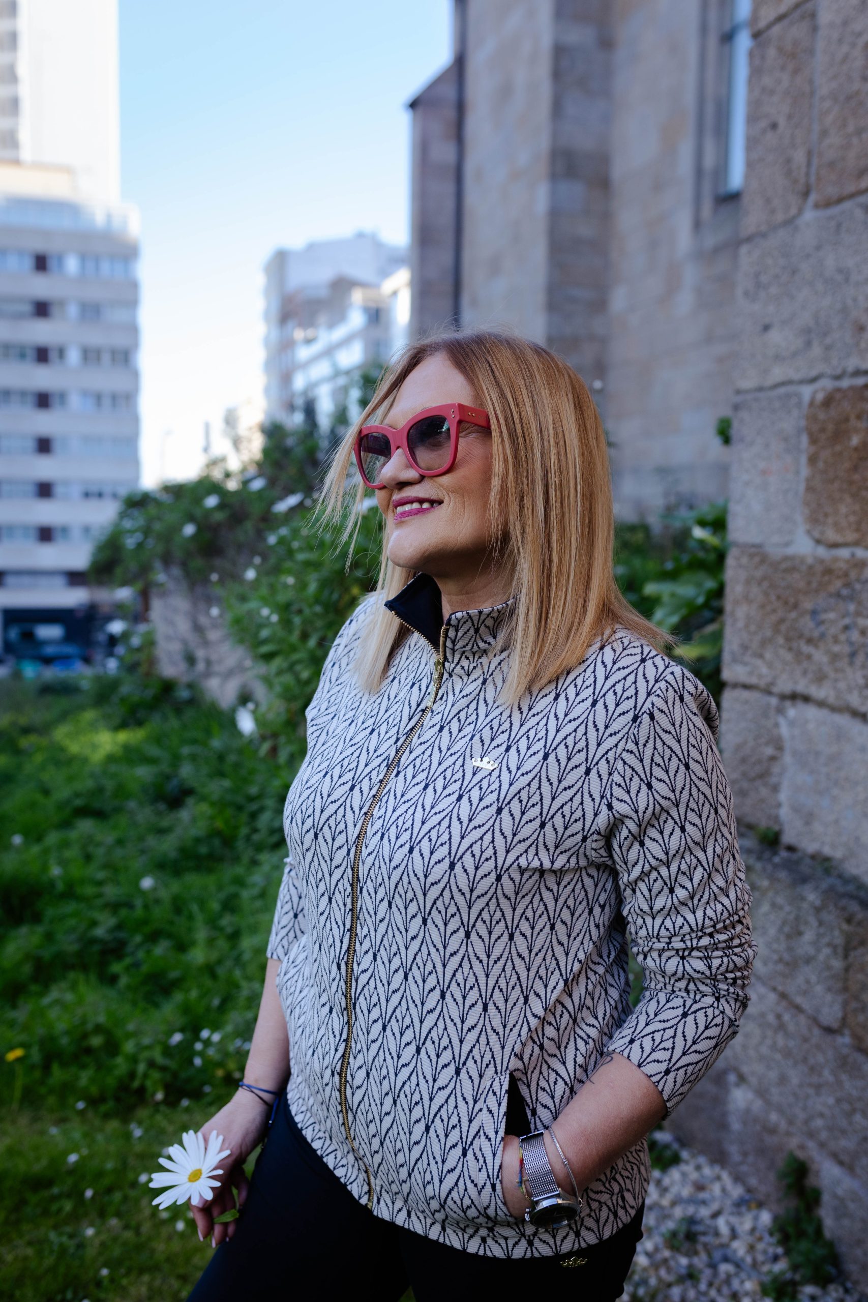 CHAQUETA DE VERANO JAQUARD FEUILLE - Imagen 4