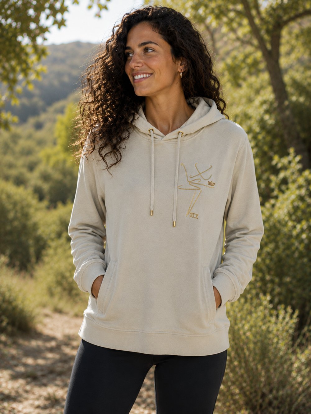 sudadera ligera con capucha mujer